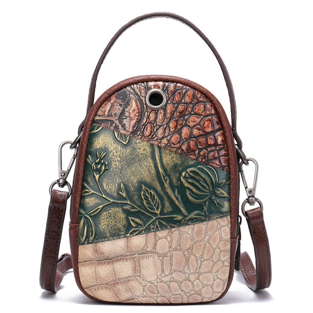 Leather Cross Body Patchwork Bag - Picture 8 of 13